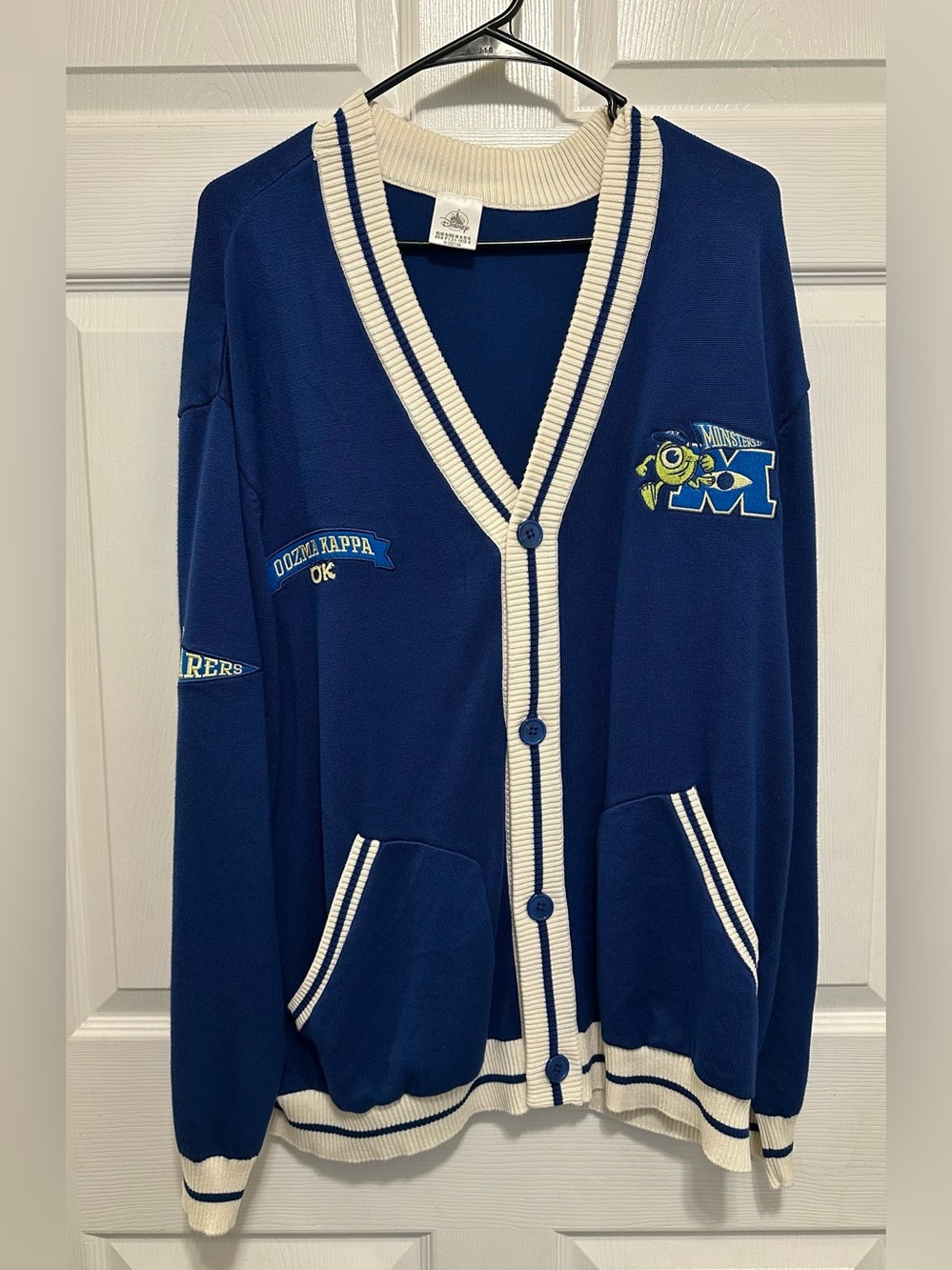 Disney Monsters University Cardigan Blue XL Oozma Kappa